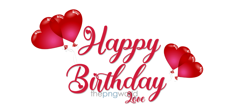 Happy Birthday with Red Heart Balloons birthday,happy birthday,greeting card,wishes,balloons,ribbons,text,cake,welcome,party,treat,template,images,poster,design,vector,red